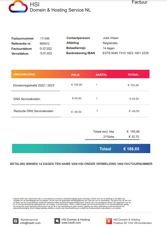 hsi domein & hosting service nl