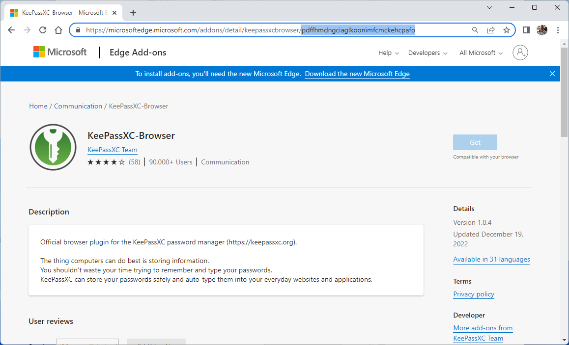 Microsoft Edge welkom pagina’s en extensions (gpo)